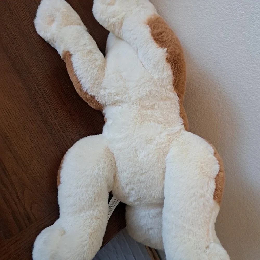 FAO Schwarz Shiba Inu Plush Dog Stuffed Animal Tan Cream Curled Tail 12 Inch